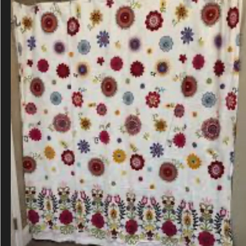 Floral Multicolor Shower Curtain